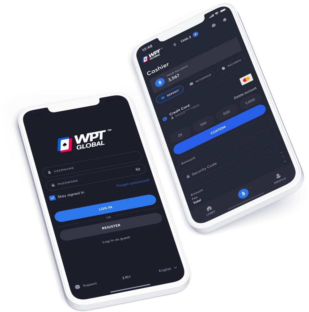 WPT Global安装后客户端界面